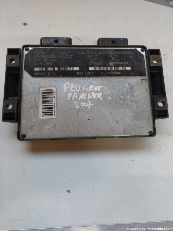 Calculator ECU PEUGEOT PARTNER Box [ 2008 - > ] OEM 80964c