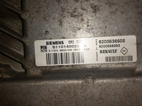 Calculator Ecu Renault Clio cod:ems3132 8200636605