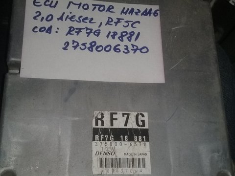 Calculator ECU RF7G18881 Mazda 6, 2.0diesel motor RF5C
