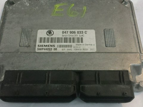 Calculator ECU Skoda Fabia 1 1.4 8V mpi cod 047906033C