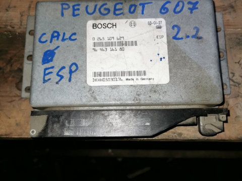 Calculator esp 9646316180 0265109629 Peugeot 607 motor 2.2 hdi