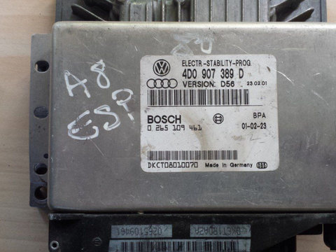 Calculator ESP Audi A8 4D0907389D 4D0 907 389 D, 4DO907389D 4DO 907 389 D 0265109461, 0 265 109 461