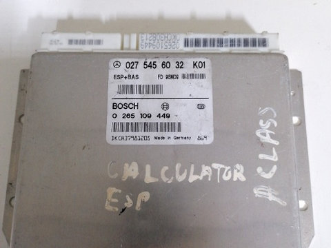 Calculator ESP Mercedes-Benz A 170 1.7 Motorina 2003, 0275456032