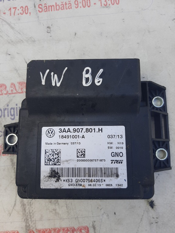 Calculator frână parcare VW Passat B6 cod 3AA 907 801 H 18491001-A
