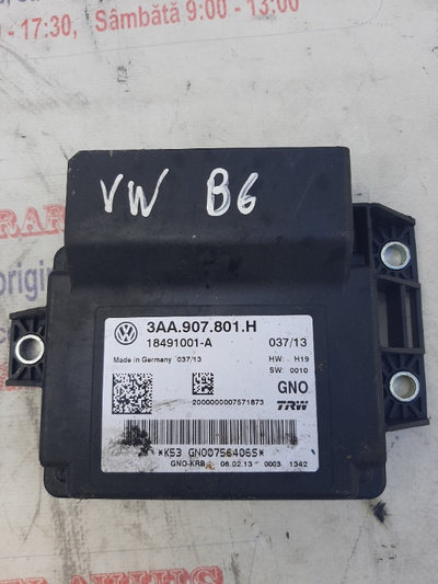 Calculator frână parcare VW Passat B6 cod 3AA 90