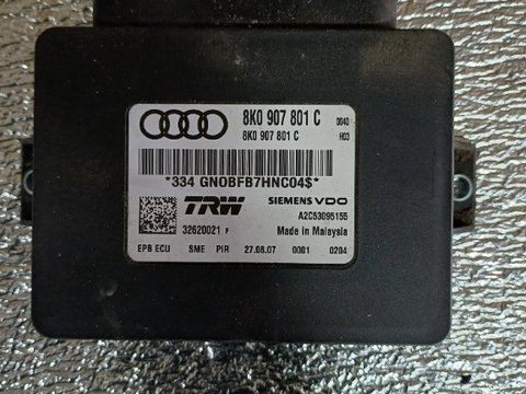 Calculator frana de mana 8K0907801C Audi A5 coupe sport TDI 2.7 TDI cod motor CAM euro 4 cv KSS