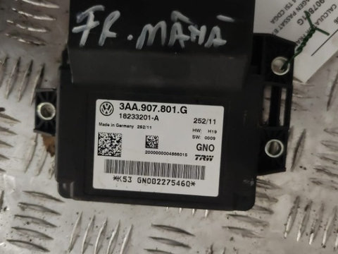 Calculator frana de mana Vw Passat B7 1.4 TSI sedan 150hp / 110 Kw cod motor CDG, an 2013 cod 3AA907801G