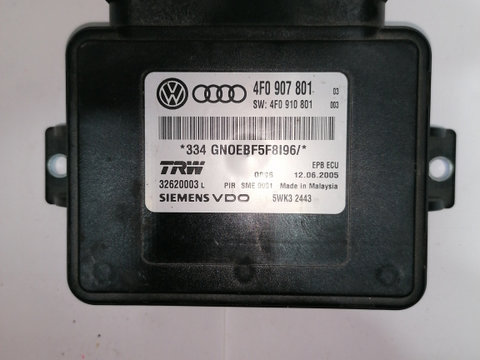 Calculator frana mana Audi A6 C6 2.7 Motorina 2006, 4F0907801