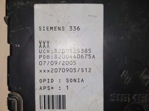 Calculator Imobilizator Renault cod 8200525385