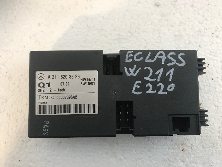 Calculator incalzire scaune mercedes e class w211 