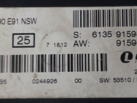 Calculator lumini BMW E90 E91 cod 61359159811