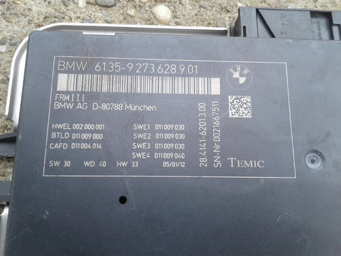 Calculator lumini FRM 3, BMW Seria 7, F01, F02, F03, 9273628