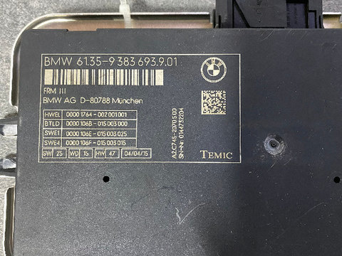 Calculator lumini modul FRM 3 BMW 61.35-9383693.9.01 FRM III