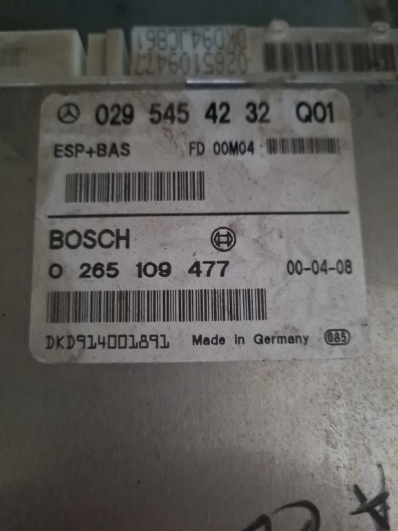 Calculator mercedes a class cod 0265109477. 0295r54232
