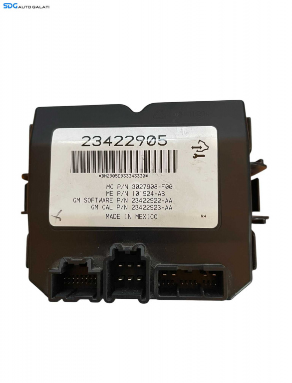 Calculator Modul Actionare Deschidere Haion Haion Portbagaj Opel Insignia A 2008 - 2018 Cod 23422905 [B3982]