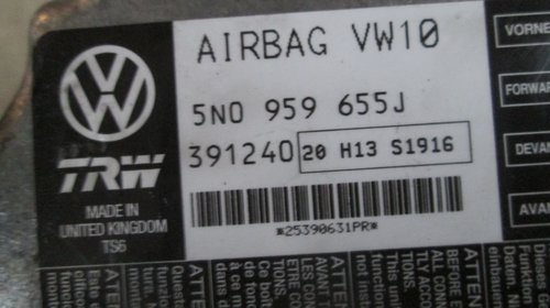 Calculator modul airbag 5N0959655J VW Au