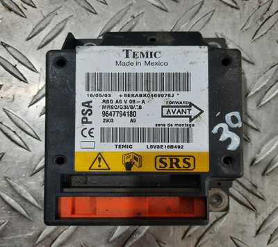 Calculator / Modul airbag 9647794180 Citroen C3