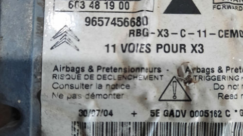 Calculator / Modul airbag 9657456680 Cit