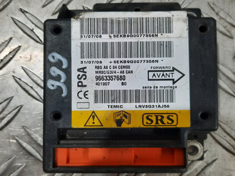 Calculator / Modul airbag 9663357680 Citroen C2