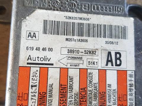 Calculator modul airbag Opel Agila B Suzuki Splash 38910-52K82 AB
