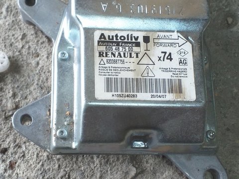 Calculator , modul airbag Renault Laguna 2 cod : 8200687756 , 605487500