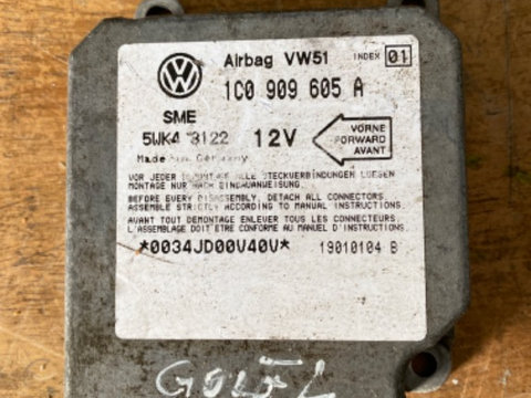 Calculator modul airbag VW Golf 4 cod 1C0909605A