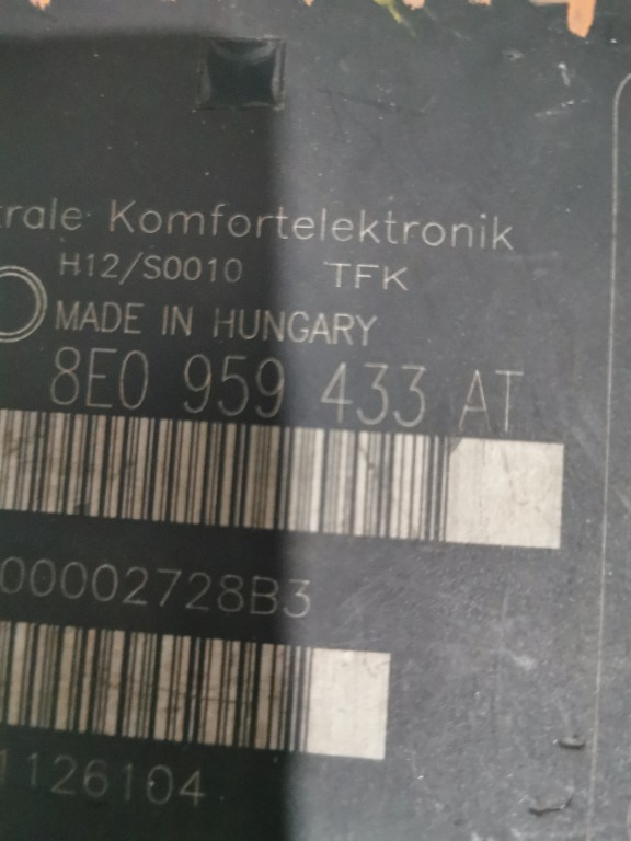 Calculator Modul confort audi a4 8e0959433 at 8e09