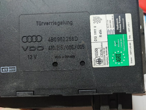 Calculator Modul Confort Audi Cod 4B0962258D