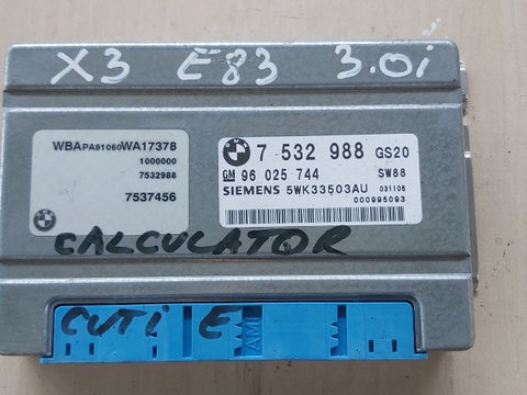 Calculator Modul Cutie Viteze Automata BMW X3 E83/3.0i (2003-2010) cod 7532988