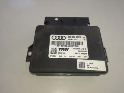 Calculator modul frana de mana Audi a4 b8 2.0 tdi 