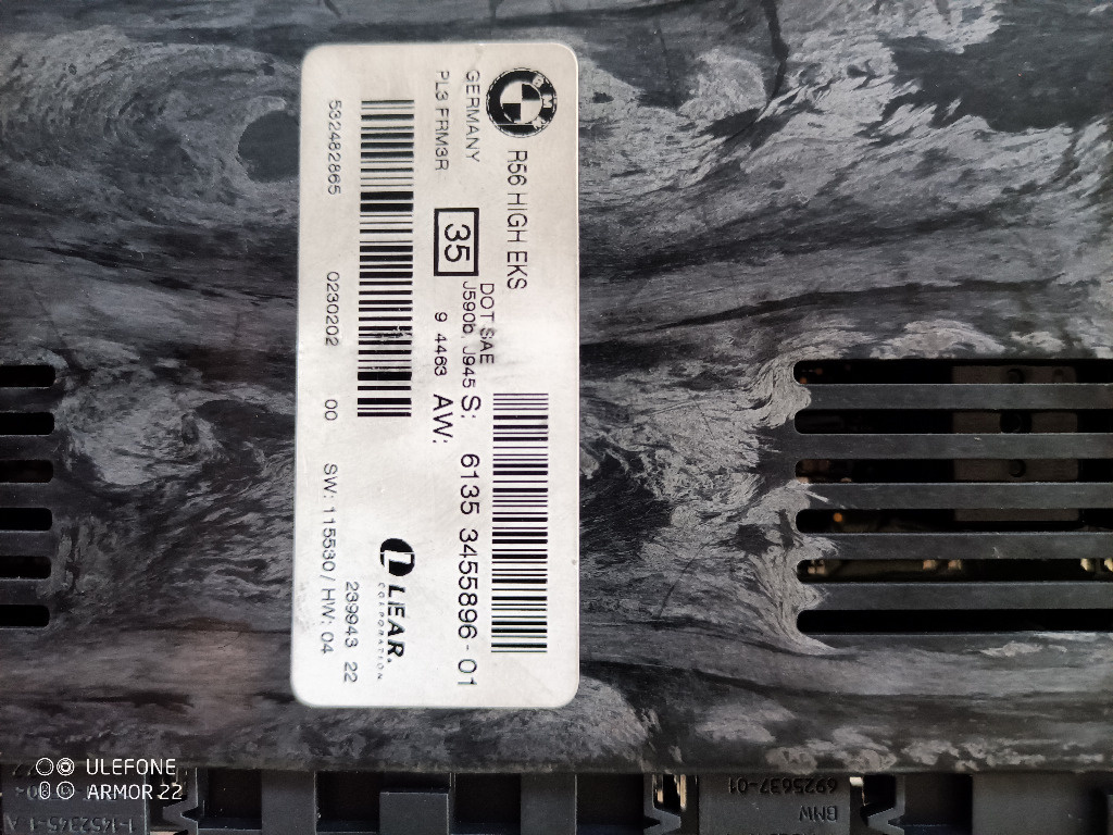 CALCULATOR MODUL LUMINI MINI COOPER R56 5135-3455896 2006 2007 2008 2009 2010 2011 2012 2013 5135.3455896-