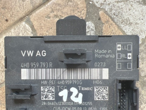 Calculator modul usa dreapta fata Audi A8 4H D4 cod 4H0959793R