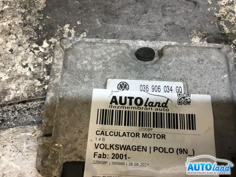 Calculator Motor 036906034gq 1.4 B Volkswagen POLO 9N 2001