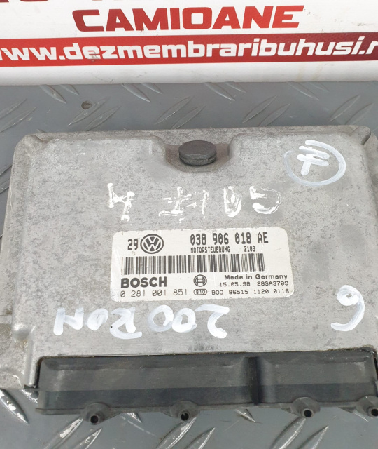 CALCULATOR MOTOR 038906018AE/0281001851. 038906018AE/0281001851. Volkswagen VW Bora [1998 - 2005] Sedan