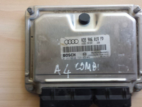 Calculator motor 038906019FP, 0281010729, Audi A4 Avant (8E5, B6) 1.9 tdi