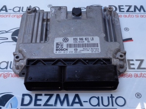 Calculator motor, 03G906021LB, 0281013238, Seat Leon (1P1) 1.9 tdi, BXE