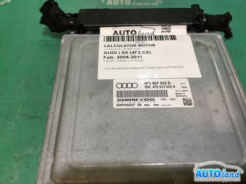 Calculator Motor 4f0907552d 2.4 Benzina Audi A6 4F2,C6 2004-2011