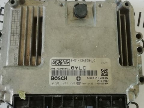 Calculator motor, 4M51-12A650-YE, 0281011701, Ford Focus 2, 1.6 tdci, HHDB