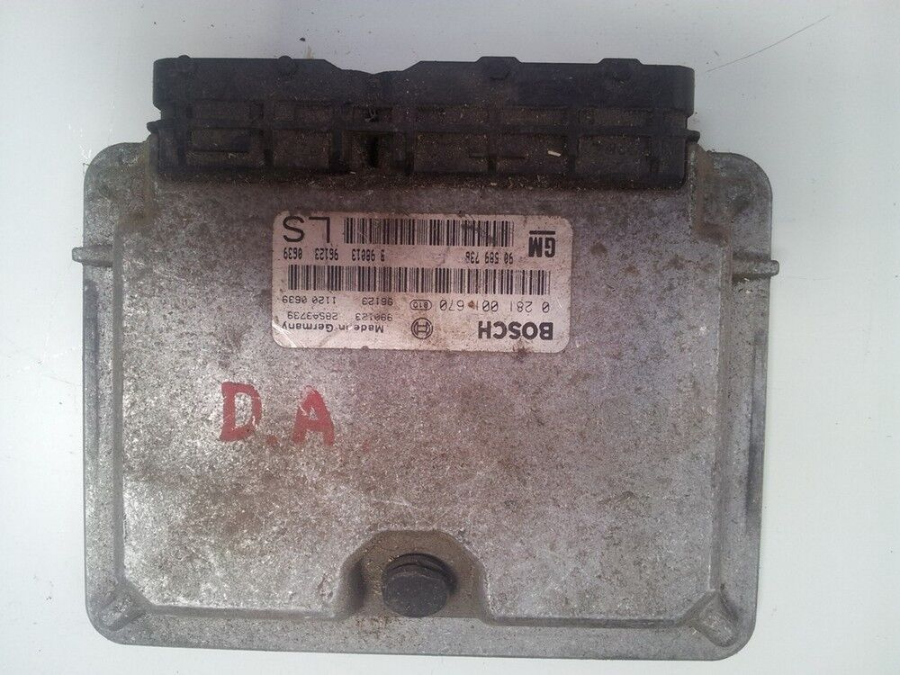 Calculator motor ASTRA G 1.7 DTL X17DTL 2.0 DTI X20DTL 90589736 LS, 90 589 736, BOSCH 0281001670, 0 281 001 670, 90543923 6237696