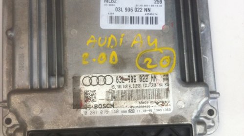 Calculator motor Audi A4 2.0 d Cod 02810