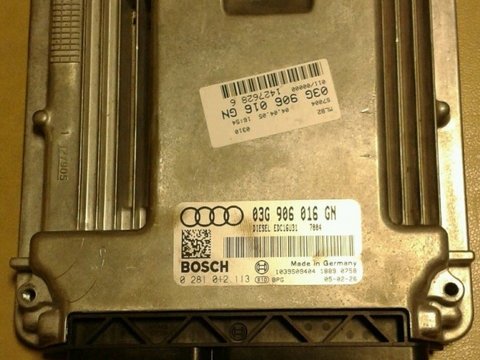 Calculator motor Audi A4 2005-2008 2.0TDI BLB 03G906016GN,BOSCH 0281012113