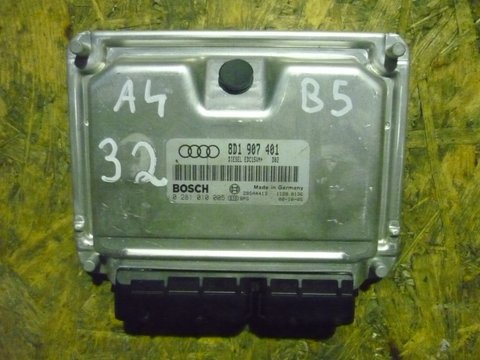 Calculator motor Audi A4 B5 2.5 tdi, 8D1907401, 0281010005, EDC15VM