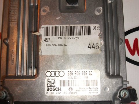 Calculator motor Audi A6 2.0, BRE, 140HP, 03G906016GC, 0281012169