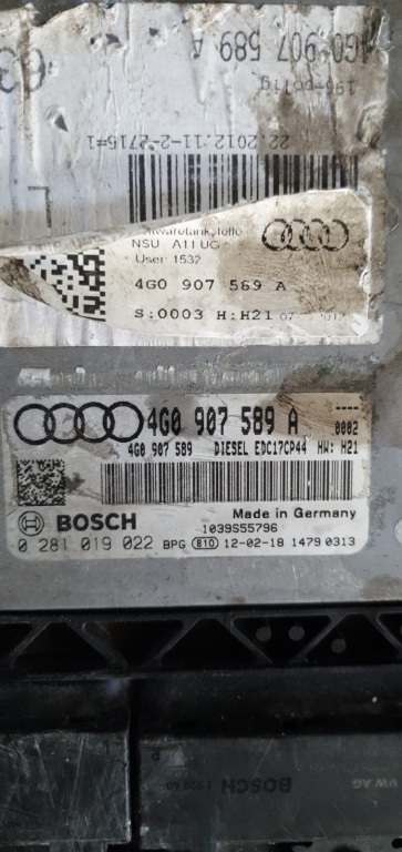 Calculator motor Audi A6 3.0 tdi 313 cp BiTurbo 4g0 907 589 a