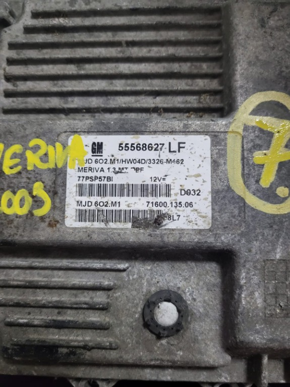 Calculator motor avand codul 55568627LF / 71600.13