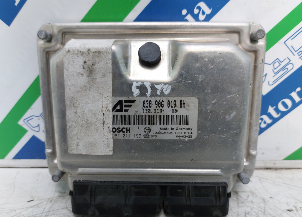 Calculator Motor Bosch 038 906 019 BH, Volkswagen Sharan 7M, Euro 3, 96 KW, 1.9 TDI, Engine control unit ( ECU ), Motor Steuergerät, Motorvezérlő