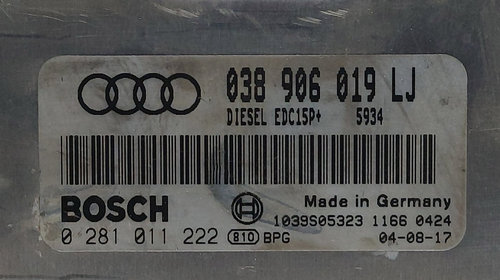 Calculator Motor Bosch 038 906 019 LJ, A