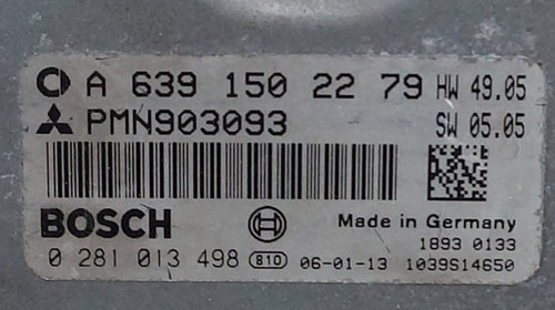 Calculator Motor Bosch A 639 150 22 79, 