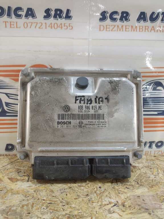 Calculator motor Bosch, cod 038906019NE, 0281011824, Skoda Fabia 1 (6Y2) 1.9 TDI, ATD