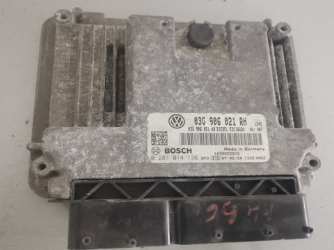 Calculator motor Calculator motor pentru Skoda Octavia 2, motorizare 1.9 Diesel, cod 03G906021RH , 0281014136 03G906021RH Skoda Octavia